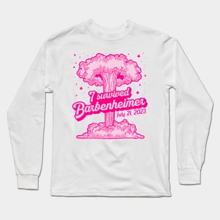 I Survived BARBENHEIMER *Barbie + Oppenheimer* Long Sleeve T-Shirt